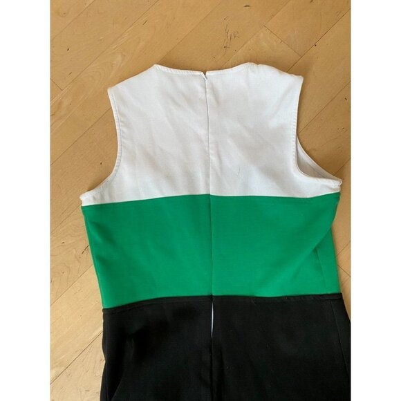 Michael Kors womens colorblock dress size 2 green black - Picture 6 of 6